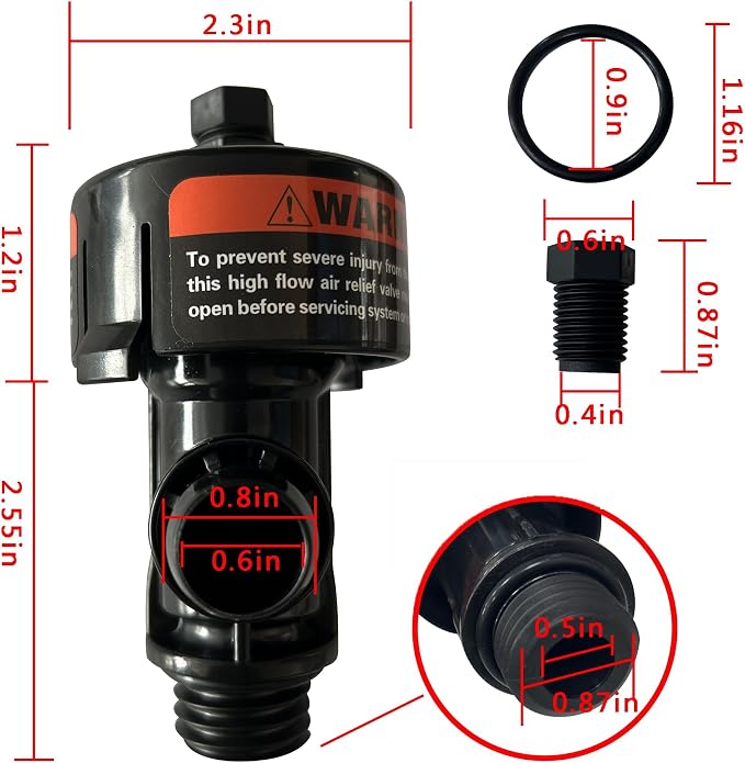 High Flow Air Relief Valve 98209803 Replacement - Image 3