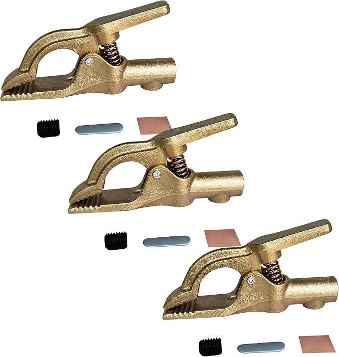 300-Amp Welding Ground Clamp, Heavy-Duty Brass Earth Clamp by Unknown