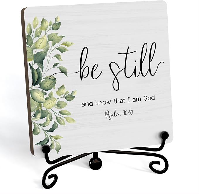Home Decor, Farmhouse Be Still And Know That I Am God Shelf Decor by JUSITAKEET
