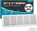 VOISEN Return Air Grille, Fits 30x8 Duct Opening, Steel Return Vent Cover by VOISEN
