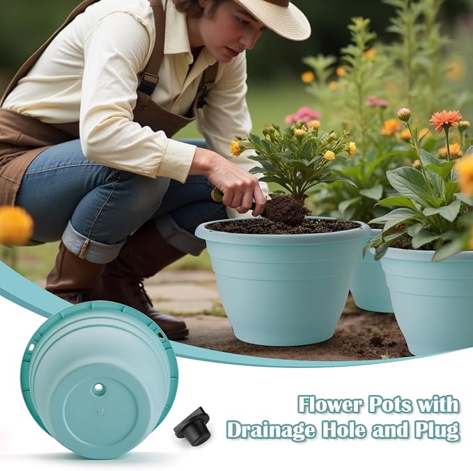 RooTrimmer 3 Pack 11 Inch Plant Pots - Image 2