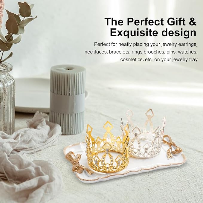 Warmtree Bow Jewelry Tray, Coquette Trinket Dish, Vanity Decor | Decorative Tray - Image 5