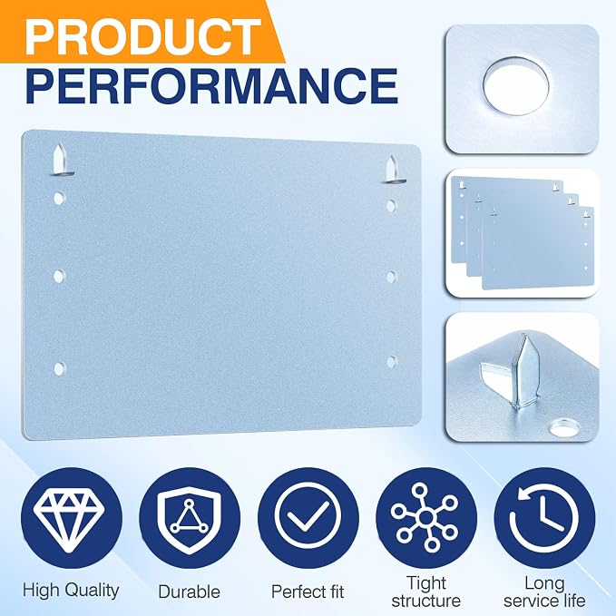 5 Pcs 5" x 8" Nail Stopper Plate 16 Gauge Self Nailing Stud Protector Galvanized - Image 3