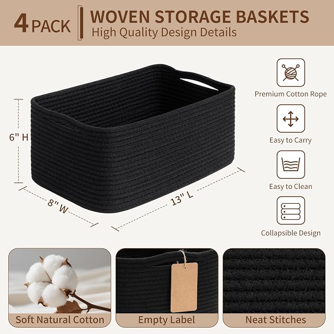 Goodpick 4 Pack Storage Baskets - Image 3