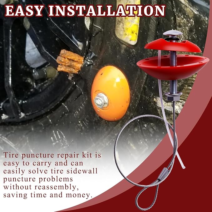 Sidewall Tire Repair Kit Portable Side Wall Slug Emergency Repair Tool - Image 6