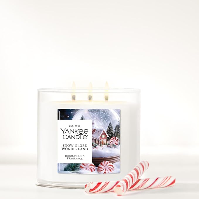 Yankee Candle Snowglobe Wonderland, Scented Candle, 14.5oz 3-Wick Candle Jar - Image 2