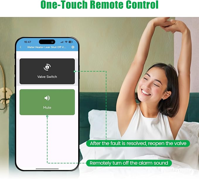 WiFi Water Leak Detector with Automatic Shutoff Valve，Zuomeng Smart Water - Image 3