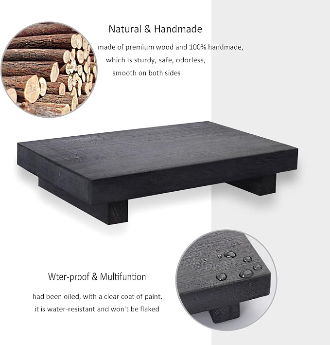 Wood Bathroom Tray Farmhouse Decor Kitchen Soap Holder, Lightweight, Easy Clean - Image 5