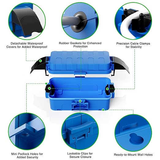 2 Pack IP55 Small Outdoor Electrical Box Waterproof - Image 6