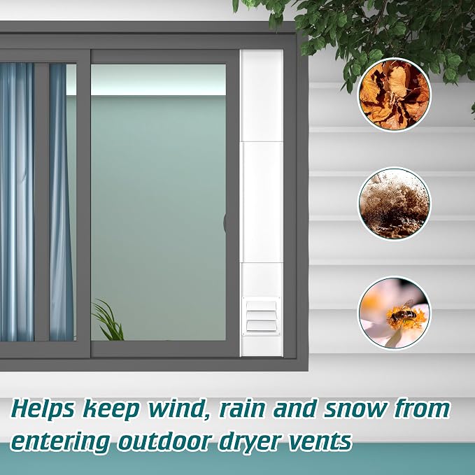 Daisypower Dryer Vent Window Kit, Adjustable Window Vent Kit - Image 8