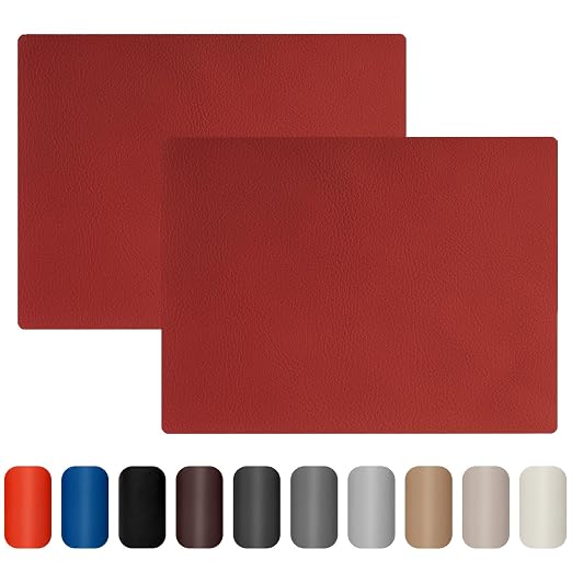 Leather Repair Patch 8x11 inch 2 Pcs, Self Adhesive Vinyl Repair Patch Kit by ALLFORYOU