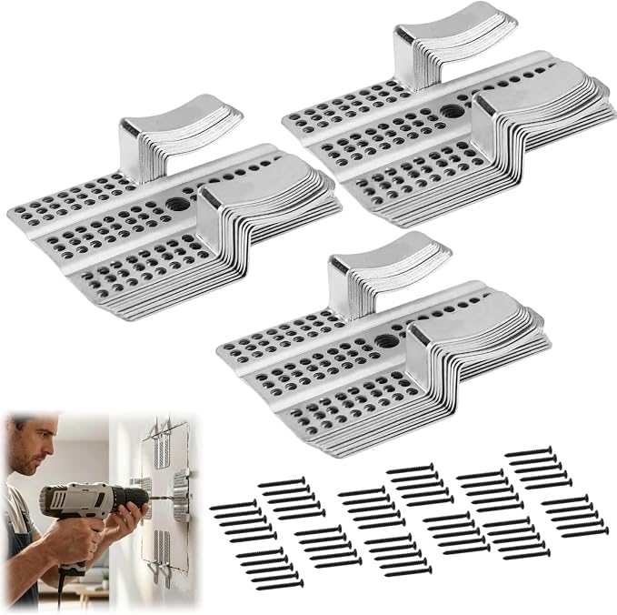 10 Pack Drywall Repair Clips Kit, 1/2 inch Drywall Fastener Clip by Unknown