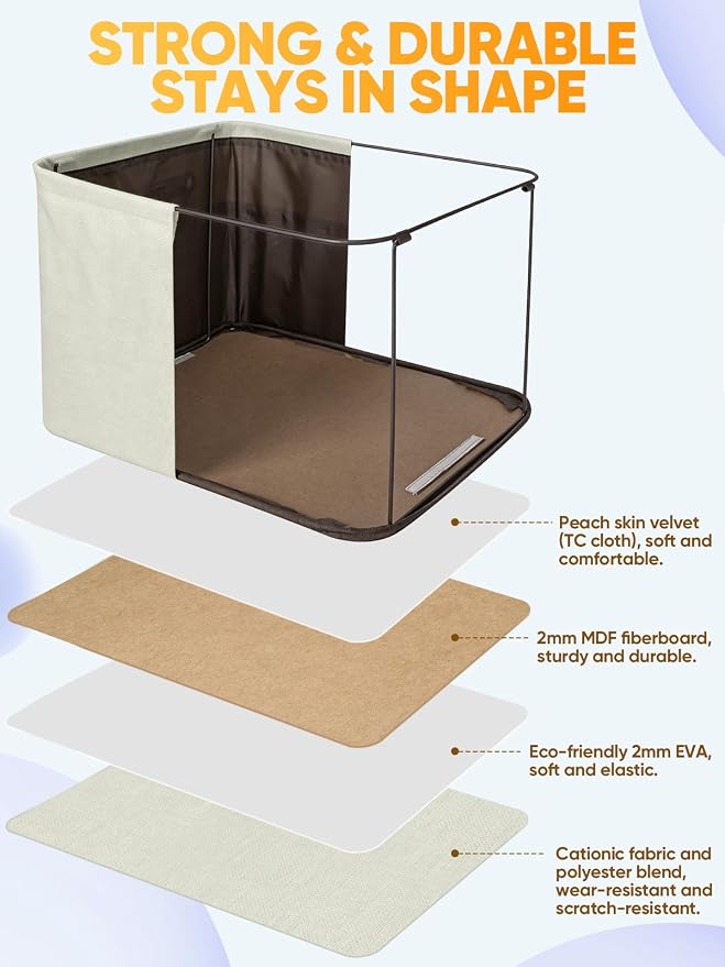 BALEINE 2 Pack Fabric Closet Storage Bins - Image 3