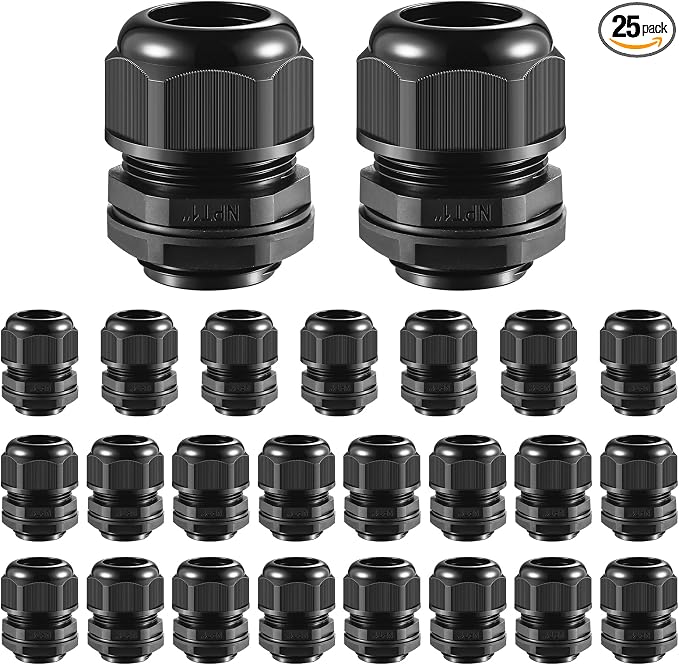 RTHIEAI 25 PCS 1" NPT Nylon Cable Gland Joints by RTHIEAI