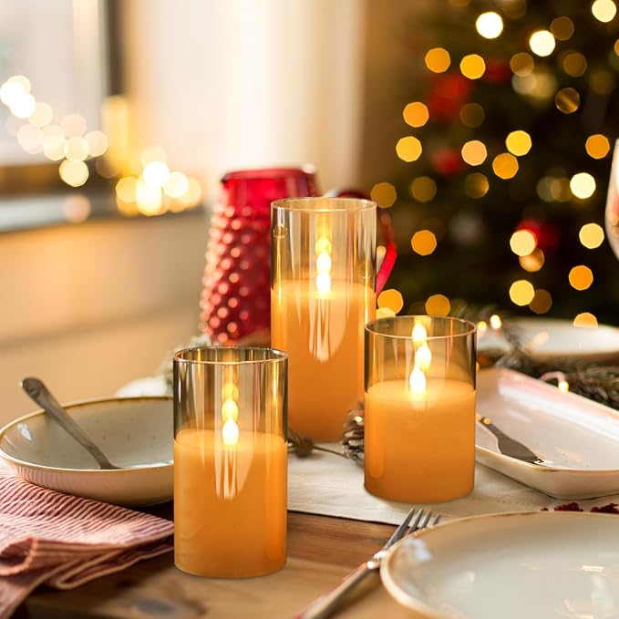 GenSwin Glass Rechargeable Flameless Candles - Image 6