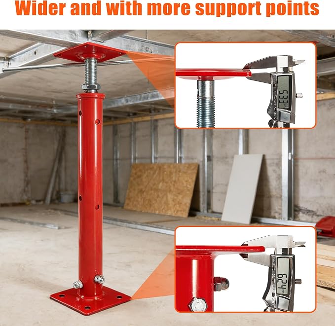 2 Pack House Floor Jacks, 11023 LBS Max Load | Adjustable House Leveling Post - Image 6