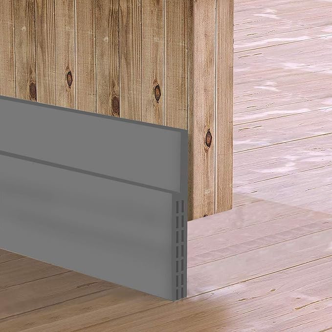 Huge Gap Door Draft Stopper, 3.4" W x 39" L Widened Rubber Door Sweep, Noise & by Sysmie