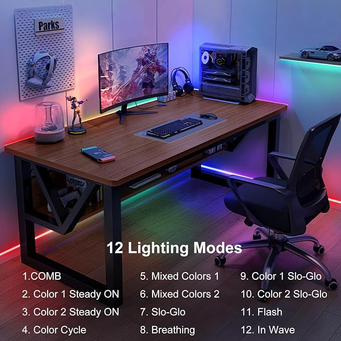 echosari LED Strip Lights Battery Operated, 10Ft 108 LED Dual Color Changing - Image 5