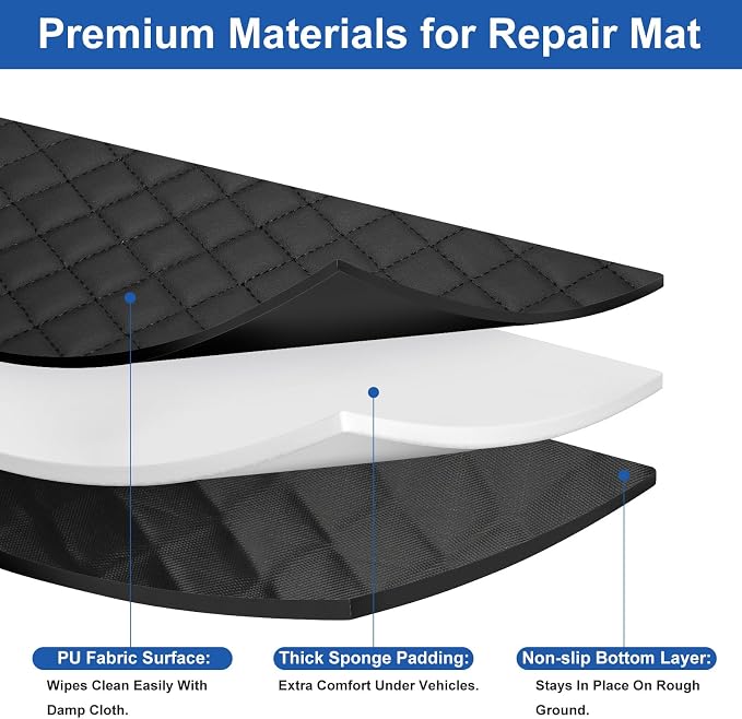 Linkstyle Magical Rolling Creeper Mat, 58×27 Inch Mechanic Creeper Mat - Image 4