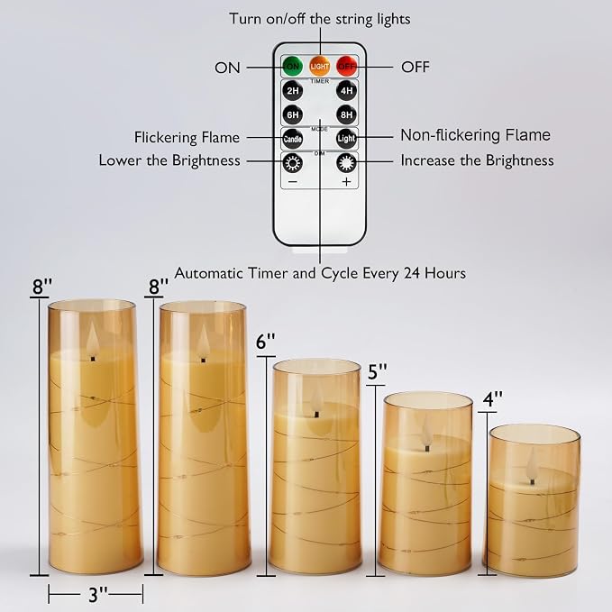Homemory Acrylic Flameless Candles - Image 7