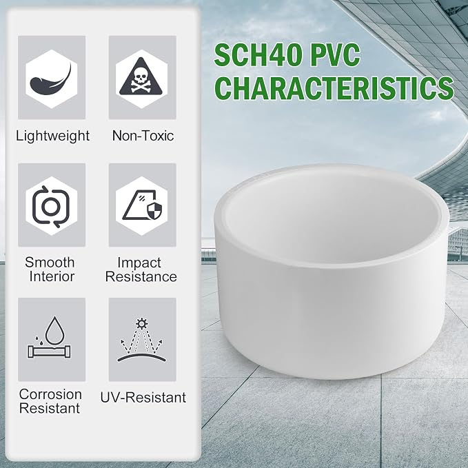 SCH40 PVC Cap 3 Inch - Image 5