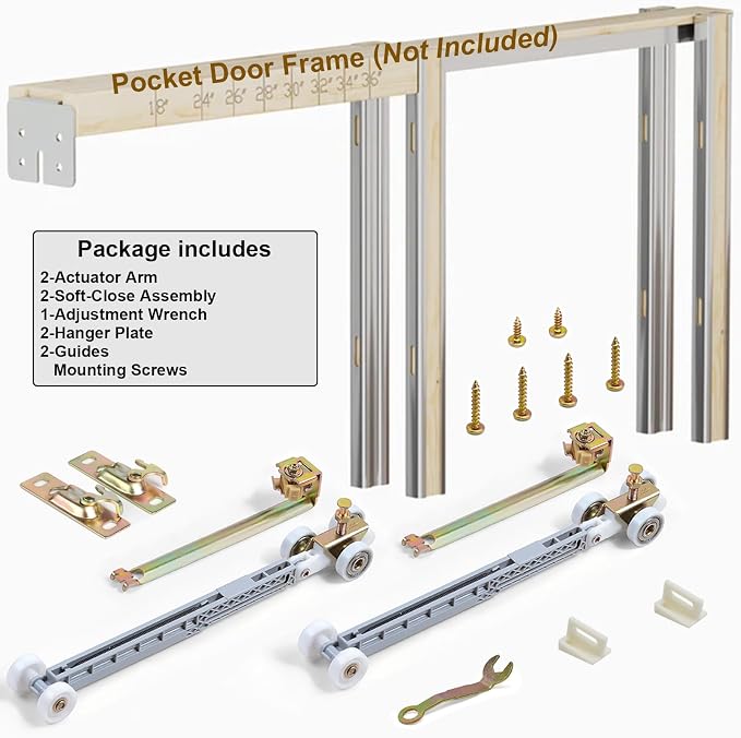 Sliding Pocket Door Bi-Directional Soft Close Rollers Kit | 1" O.D. Ball - Image 7