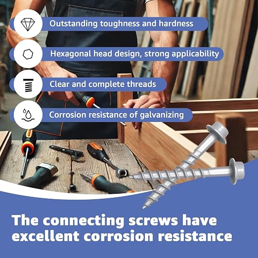 Connector Screws #9 x 1-1/2"Structural Screws/Joist Hanger Screws | - Image 4