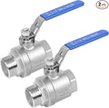 2 Pack 1.5" Full Port Ball Valve NPT Male x Female 304 Stainless Steel Heavy by SKLSSVF