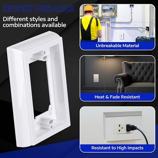 Kanayu 5 Pcs 4/5" Single Gang Electrical Box Extender Ul Listed, Receptacle - Image 5