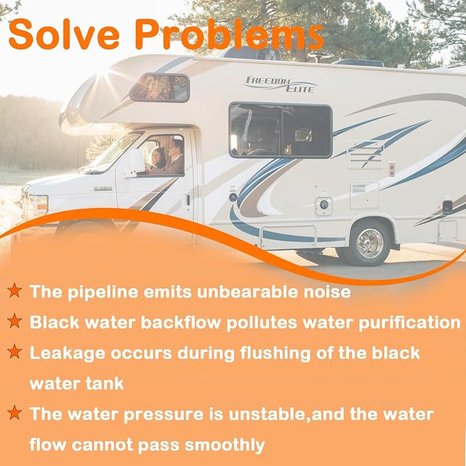 RV Vacuum Breaker Check Valve, 571-VAC-CHK-A Camper RV Black Tank Check Valve - Image 6