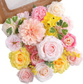 Artificial Flowers Fake Rose Flowers Dahlia by FloweroyalCrafts