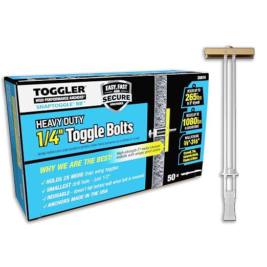 TOGGLER SNAPTOGGLE BB Toggle Anchor 1/4-20 UNC, Zinc-Plated, 50 Pack | by TOGGLER