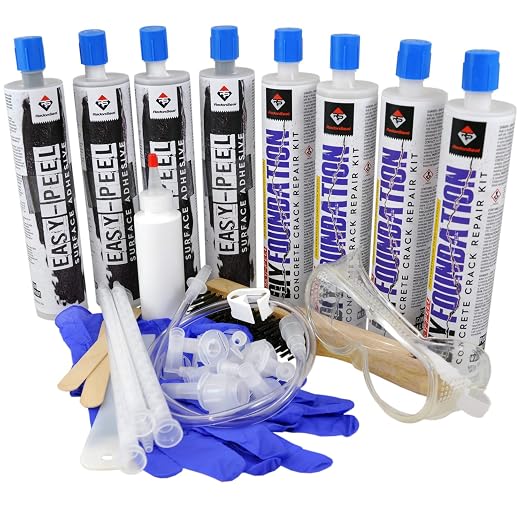 Easy-Peel DIY Concrete Foundation Crack Repair Kit by RadonSeal