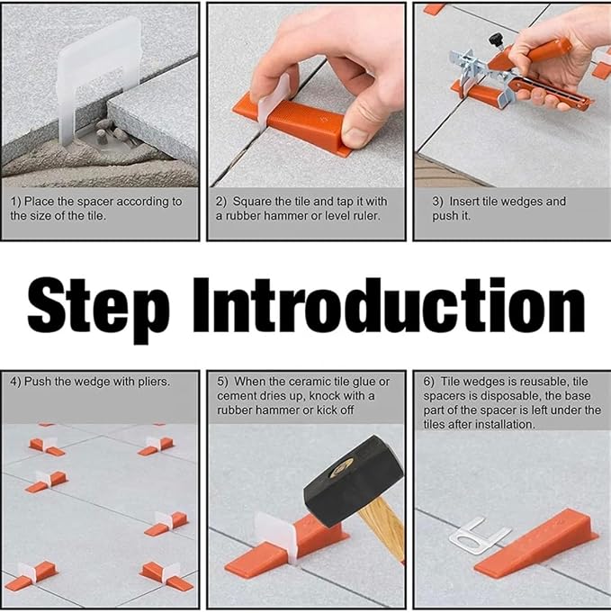 Tile Leveling System Clips- Tile Spacers Clips Tile Tools- Tile Installation - Image 3