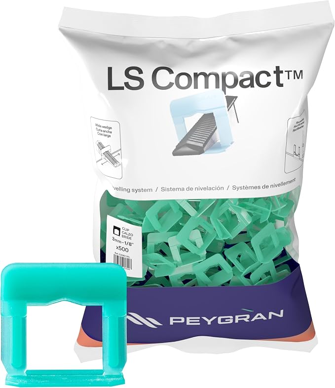 Peygran Tile Leveling System Clip 3 mm 1/8’’ DIY Tiles Leveler Spacers by Peygran