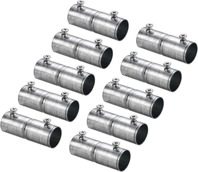 uxcell EMT Coupling, 20mm EMT Set Screw Coupling Conduit Fittings 57mm Length by uxcell