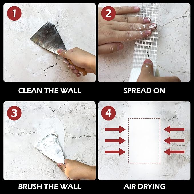 12Pcs - Drywall Joint Tape, Fiberglass Mesh Tape - Image 6