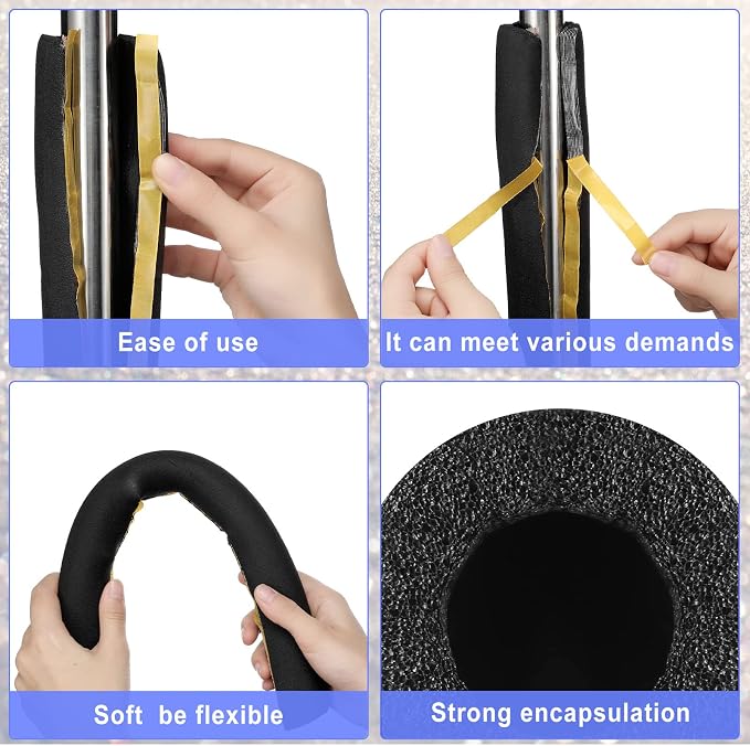 Kathfly 12 Pack Pipe Insulation Foam Tube 1.5 Inch x 1.31 ft Self Adhesive | - Image 3