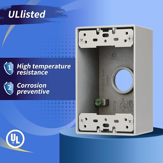 Single Gang 3-3/4" Weatherproof Outdoor Box - Image 3