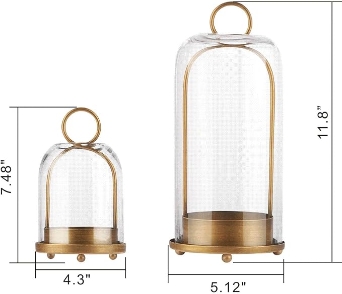 5" & 4" Wide Versatile Metal Candle Holder - Image 3