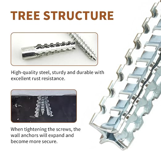 30 Packs Heavy Duty Hollow Wall Anchors - Image 3