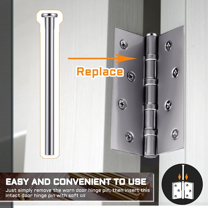 Ferraycle 6 Pack Hinge Pins for Doors 3.5 Inches Hinge Pin Oil Rubbed Bronze - Image 5