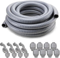 DWALE Liquid-Tight Conduit and Connector Kit, Electrical Conduit, 1/2inch 100ft by DWALE