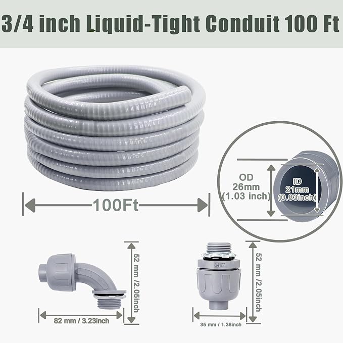 Liquid-Tight Conduit and Connector Kit - Image 2