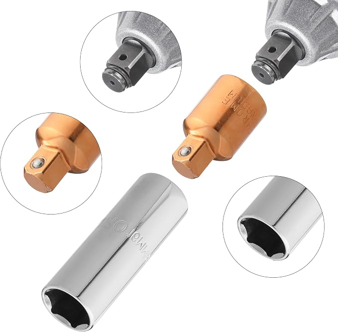 Bates- Impact Socket Adapter and Reducer Set, Rose Gold, Impact Socket Adapter - Image 6