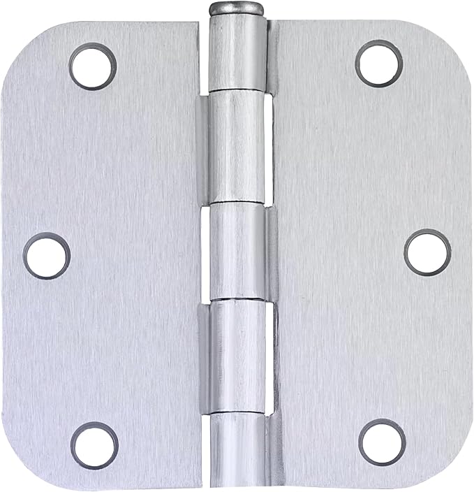 Design House Interior Door Hinge, Brushed Chrome | 5/8" Radius, Traditional - Image 2