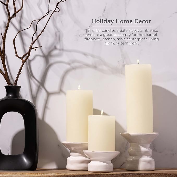 BASK Mottled Pillar Candles - Image 4