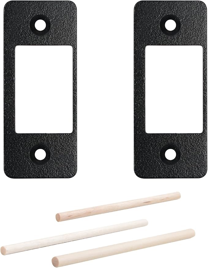 Deadbolt Restorer Strike Plate Large Version, 2-3/4"H x 1-1/8"W | Fix Latch by MOSECYOU