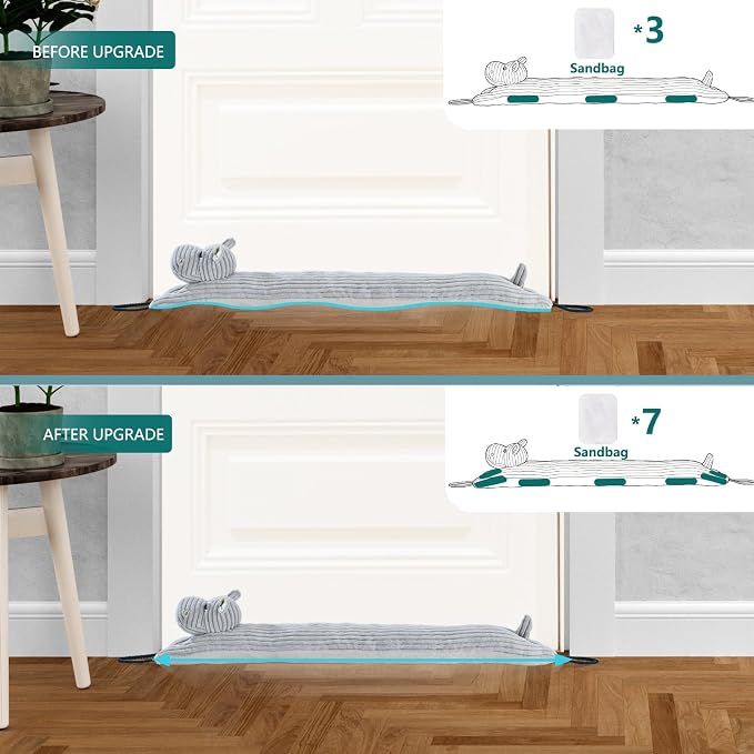 Under Door Draft Stopper Decorative Wind Stopper 32 inch - Image 4