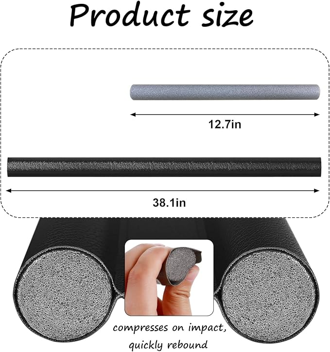 Wanheart Under Door Draft Stopper 38 Inch, Door Sweep - Image 2